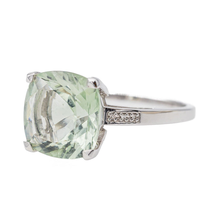 Bague 55.5 Mauboussin Bague Petit visage d'Amour Or blanc Prasiolite 58 Facettes 3319595CN