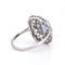 Bague 56 Bague Vintage Saphir et Diamants, Style Art Déco 58 Facettes