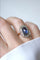 Bague Bague Marguerite Saphir Ceylan 6,32 Cts et Diamants 58 Facettes