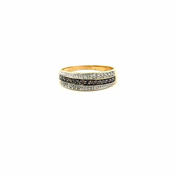 Bague 55 Bague or jaune diamants 58 Facettes 105-GS50465-3