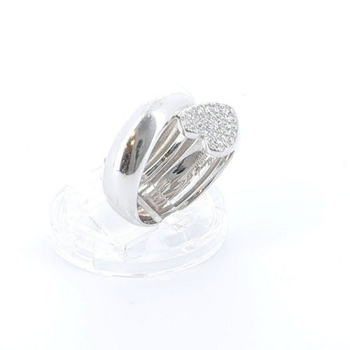 Bague 54 CHOPARD - Bague Heart or blanc et diamants 58 Facettes 60487