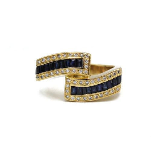 Bague 63 Bague - Or, Diamants & Saphirs 58 Facettes 250117R