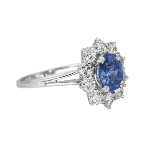 Bague 57 Bague  Pompadour Or blanc Saphir, Diamant 58 Facettes 4354722CN