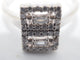 Bague 52 Bague boucle d'oreille diamant style Art déco 58 Facettes