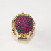 52 GUCCI ring - Yellow gold and ruby ​​cocktail ring 58 Facettes 167555J8L208060