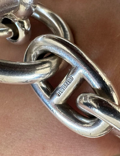 Bracelet HERMÈS - Bracelet Chaîne d’Ancre 12 maillons 58 Facettes