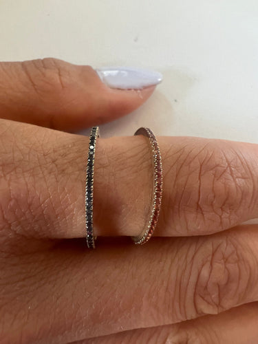 Bague 54 Bagues doubles en diamant et saphir orange 58 Facettes ME-R-03-04