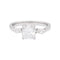 Bague 53 Bague or blanc, diamant 1,08 carat. 58 Facettes 33536