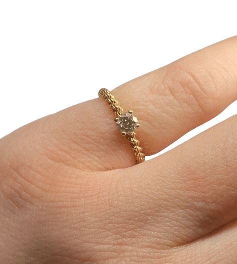 Bague 45 BOUCHERON - Bague solitaire SERPENT DE BOHEME or diamants 58 Facettes