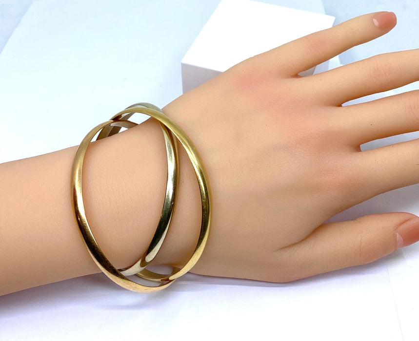 Bracelet CARTIER - bracelet Trinity en or jaune, rose , blanc signé et numéroté 58 Facettes AB388