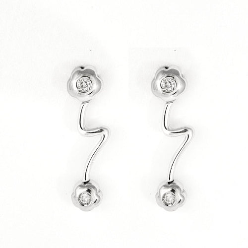 Boucles d'oreilles Boucles D'oreilles en or blanc et diamants 58 Facettes LP1223/17