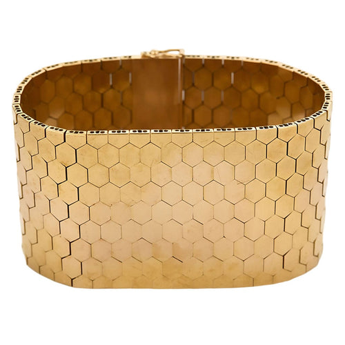 Bracelet Bracelet ruban en or jaune 58 Facettes CLA0619