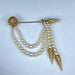 Brooch Brooch in yellow gold and pearls 58 Facettes AB310