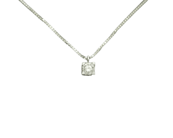 Collier Collier à point lumineux Ct 0,27 58 Facettes 10658