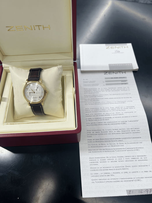 Montre Montre Zenith Elite Power Reserve Full Set 58 Facettes