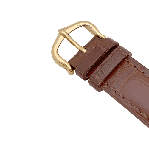 Montre Montre Cartier "Tank Must" argent plaqué or, cuir. 58 Facettes 34561