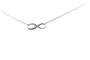 Collier Collier infini or blanc, diamants 58 Facettes 240410
