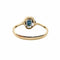 Bague 53 Bague or jaune, saphir et diamants 58 Facettes