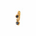 Boucles d'oreilles Boucles d'oreilles dormeuses or jaune et saphirs 58 Facettes BO/230142