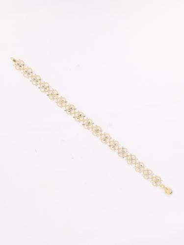 Bracelet dentelle deux ors