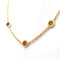 Collier BULGARI - Collier Bulgari en or jaune avec jade, corail et lapis 58 Facettes