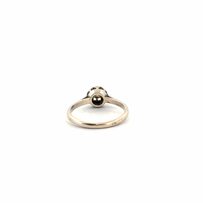 Solitaire Or Blanc 18k & Diamant