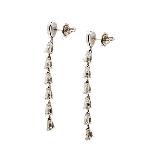 Boucles d'oreilles pendantes en diamant