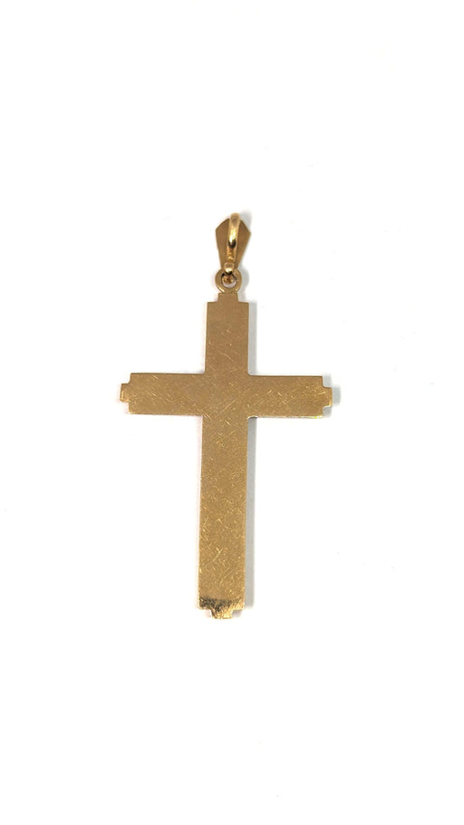 Pendant Vintage cross pendant in 18k gold 58 Facettes 1037
