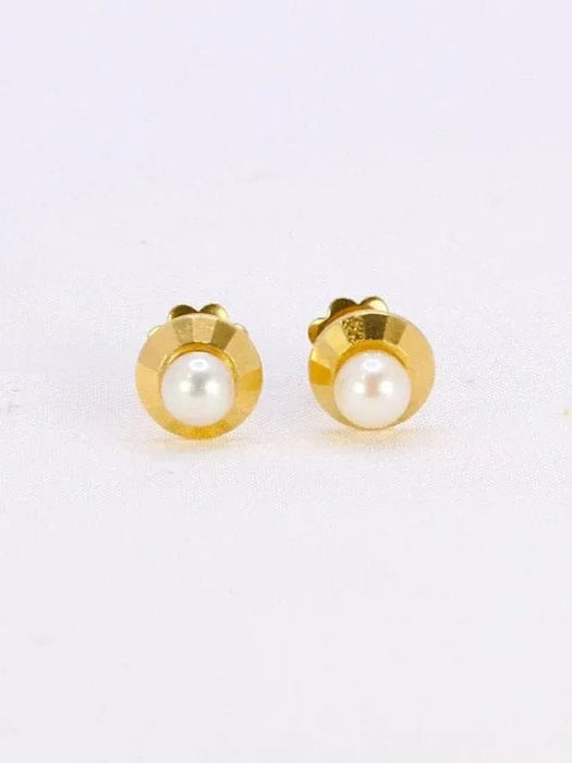 Boucles d'oreilles Boucles d’oreilles vintage or jaune perles 58 Facettes 1074.2