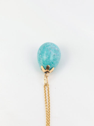 Pendentif Pendentif vintage en or jaune et amazonite 58 Facettes 149