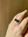 Bague 53 Illario - Natural Sapphire and Diamond Band Ring 58 Facettes