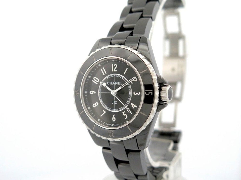 Montre montre CHANEL j12 intense black ceramique noire 58 Facettes 259358