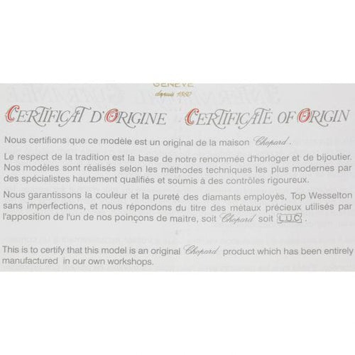 Boucles d'oreilles Chopard Boucles D'Oreilles Chopard 'Chopardissimo' 58 Facettes 4229