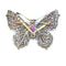 Broche Broche papillon en argent et or jaune, diamant et tourmaline 58 Facettes 12345