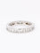 Bague 54 Alliance diamants baguette or blanc 58 Facettes 1163.13