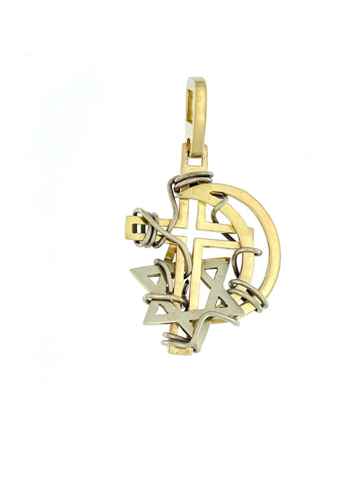 Pendentif Pendentif 2 ors Max Cartier Les Trois Religions 58 Facettes