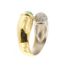 Ring Contrarié ring with emerald and diamonds 58 Facettes 28269