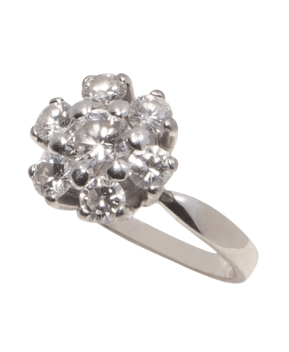 Bague Faste Or blanc 18K Diamant