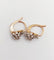 Boucles d'oreilles Dormeuses antique or rose 18k diamants tailles ancienne 0.30 carat (circa 1890) 58 Facettes A06163