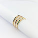Ring 59 Clover ring in yellow gold 58 Facettes 29580