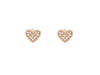 Boucles d'oreilles boucles d'oreilles POIRAY l'attrape coeur diamant or rose 58 Facettes 260896