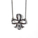 Necklace Platinum and diamond ribbon necklace 58 Facettes