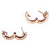 Boucles d'oreilles Créoles Bulagri "B.Zero1" or rose. 58 Facettes 33906