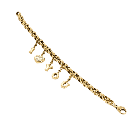 Bracelet BRACELET « I LOVE YOU" CHOPARD HAPPY DIAMONDS 58 Facettes BO/250043