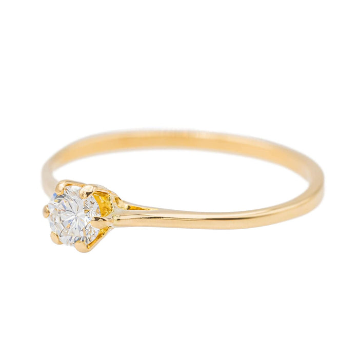 Bague 61 Bague Solitaire Or jaune Diamant 58 Facettes 3384532CN