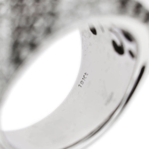 Bague 55 Bague bandeau diamants noirs et blancs 58 Facettes 25639