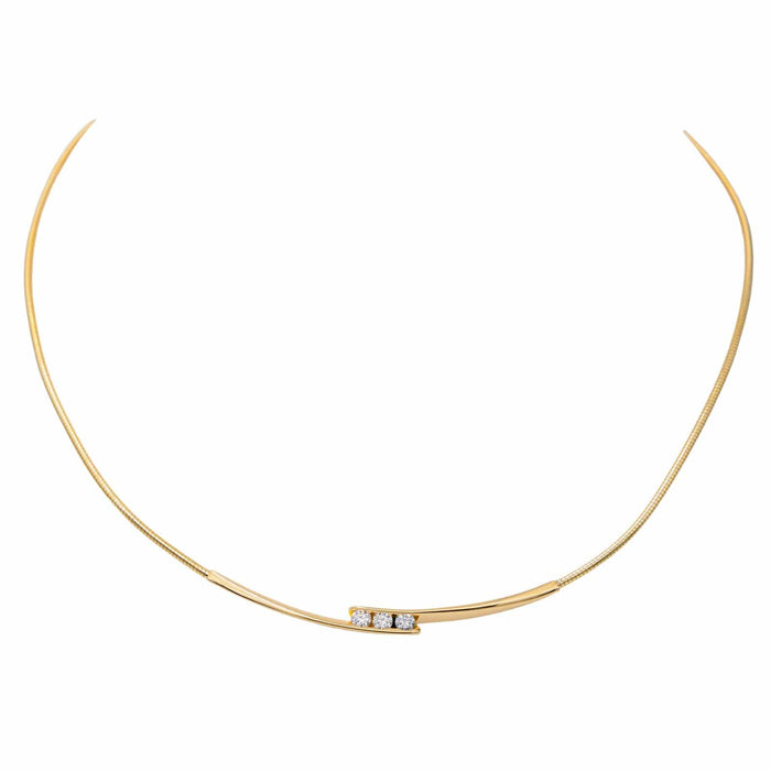 Collier Collier Trilogie Or jaune Diamant 58 Facettes 2999630CN