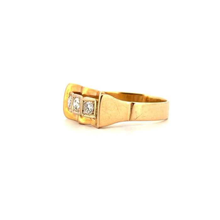 Bague 62 Bague Tank Or Jaune 18k & Diamants 58 Facettes 97-GS35544