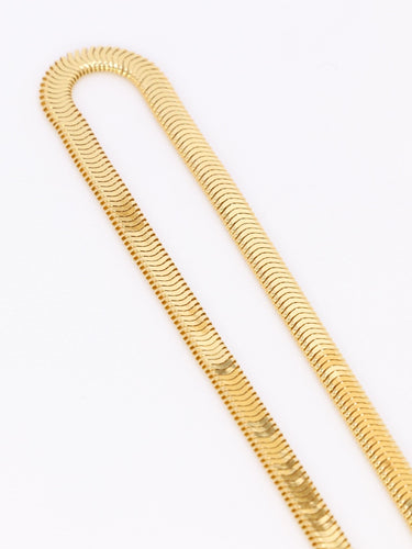 Collier Collier chaine vintage or jaune maille plate 58 Facettes 1131.4