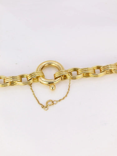 Collier Chaîne vintage maille ovale or jaune 58 Facettes J221